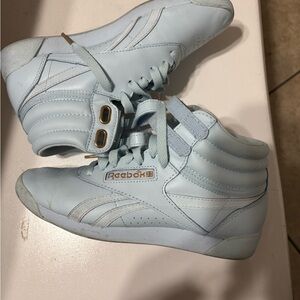 Reebok Light Blue Women's High-Top Sneakers